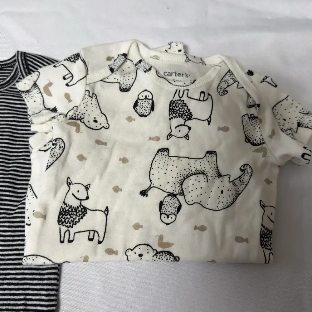 Carter's Baby Bodysuit Set 5 Pack Little Adventure Seeker Short Sleeve 6 Months